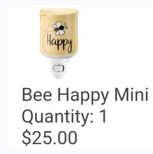 Scentsy Bee Happy Mini Warmer New In Box